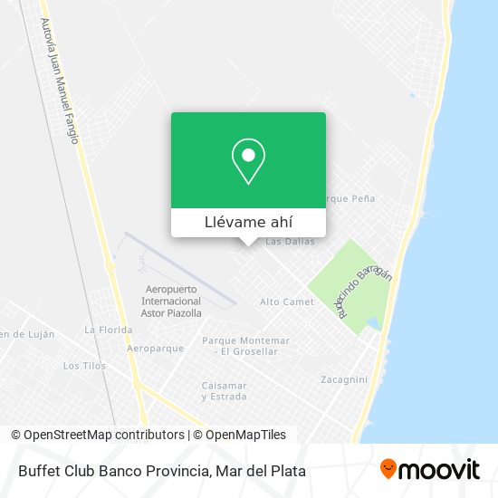 Mapa de Buffet Club Banco Provincia
