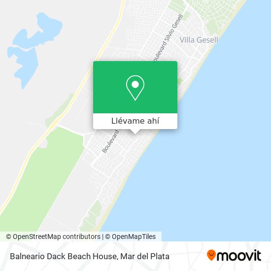 Mapa de Balneario Dack Beach House