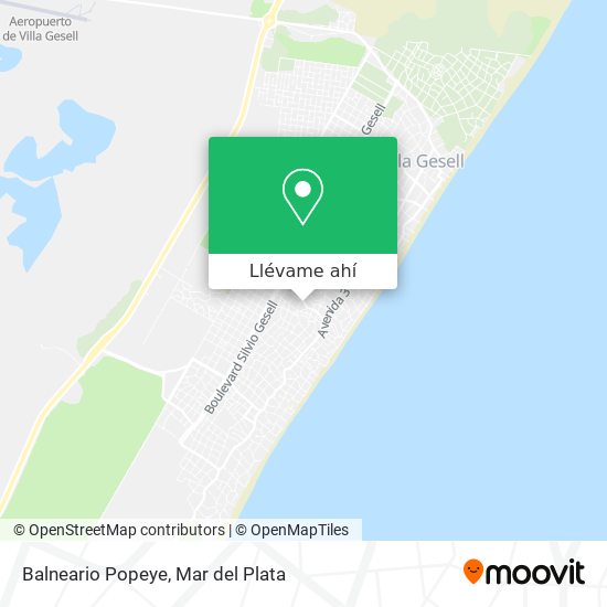 Mapa de Balneario Popeye