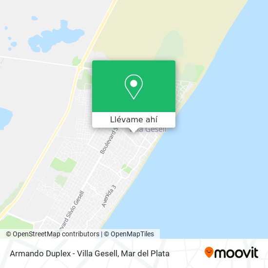 Mapa de Armando Duplex - Villa Gesell