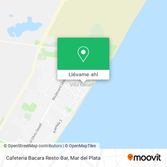 Mapa de Cafeteria Bacara Resto-Bar