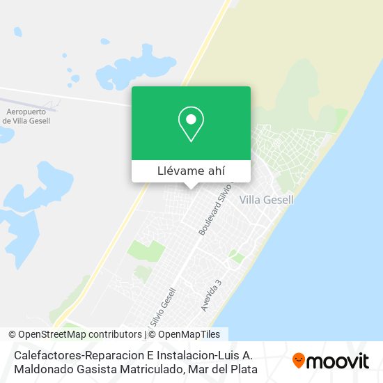 Mapa de Calefactores-Reparacion E Instalacion-Luis A. Maldonado Gasista Matriculado
