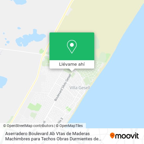 Mapa de Aserradero Boulevard Ab Vtas de Maderas Machimbres para Techos Obras Durmientes de Quebracho