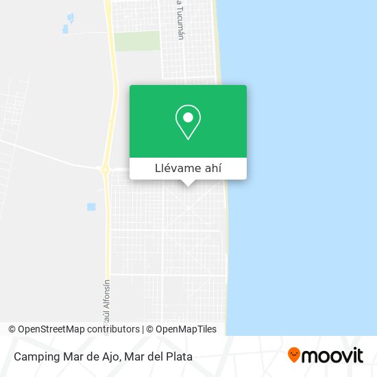 Mapa de Camping Mar de Ajo