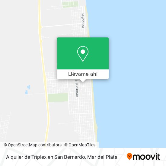 Mapa de Alquiler de Triplex en San Bernardo