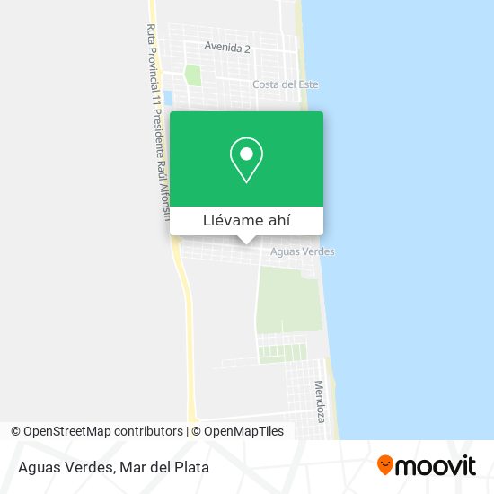 Mapa de Aguas Verdes