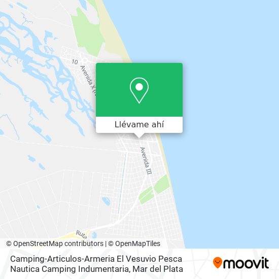 Mapa de Camping-Articulos-Armeria El Vesuvio Pesca Nautica Camping Indumentaria