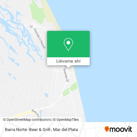 Mapa de Barra Norte -Beer & Grill-
