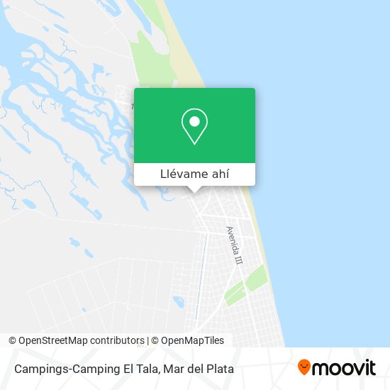 Mapa de Campings-Camping El Tala