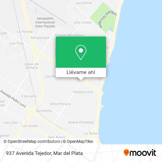 Mapa de 937 Avenida Tejedor