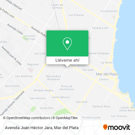 Mapa de Avenida Juan Héctor Jara