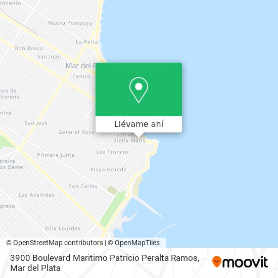 Mapa de 3900 Boulevard Maritimo Patricio Peralta Ramos