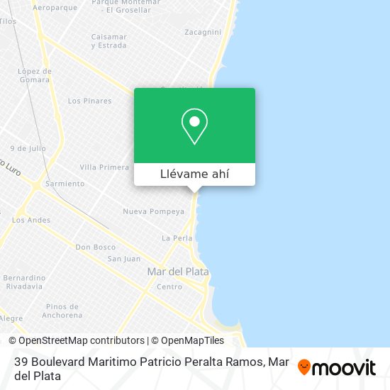 Mapa de 39 Boulevard Maritimo Patricio Peralta Ramos