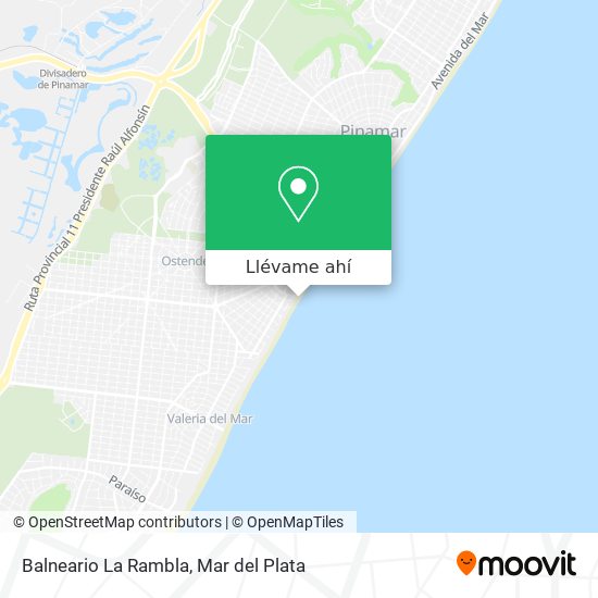 Mapa de Balneario La Rambla