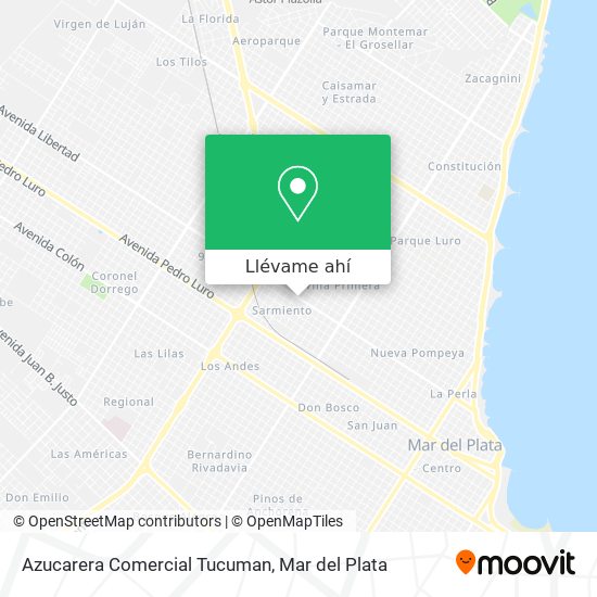 Mapa de Azucarera Comercial Tucuman