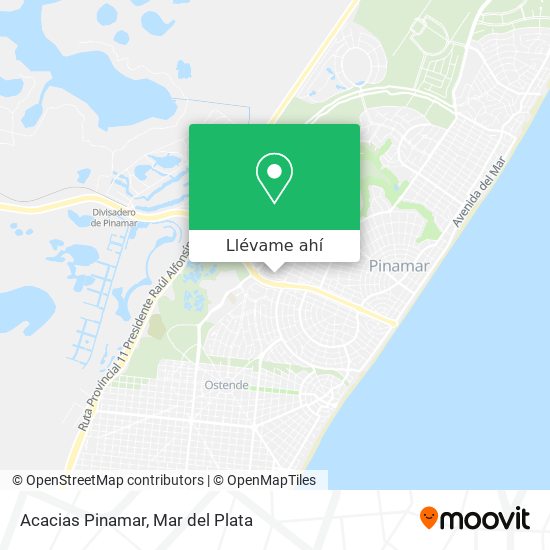 Mapa de Acacias Pinamar