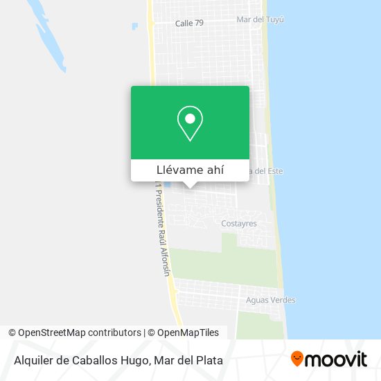 Mapa de Alquiler de Caballos Hugo