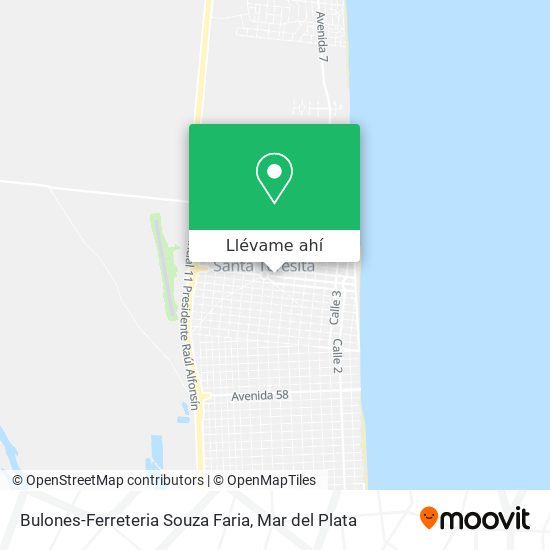 Mapa de Bulones-Ferreteria Souza Faria
