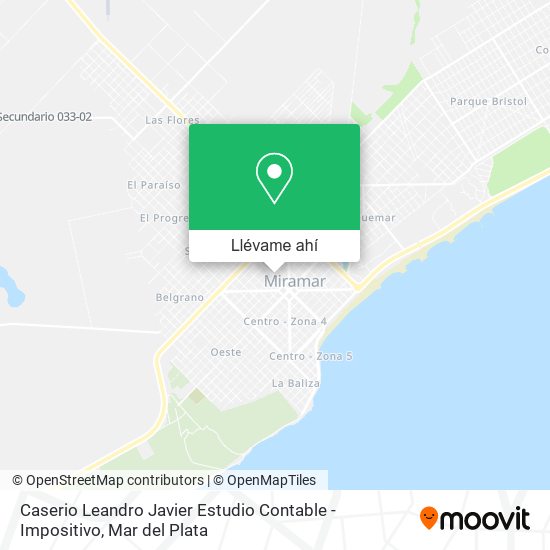 Mapa de Caserio Leandro Javier Estudio Contable - Impositivo