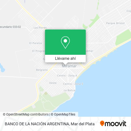 Mapa de BANCO DE LA NACIÓN ARGENTINA