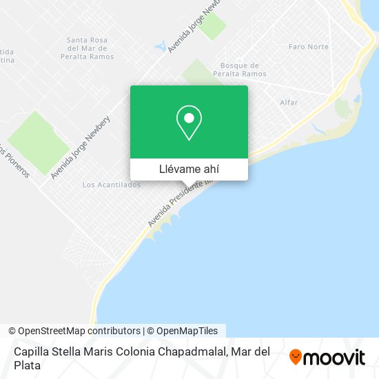 Mapa de Capilla Stella Maris Colonia Chapadmalal