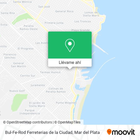 Mapa de Bul-Fe-Rod Ferreterias de la Ciudad