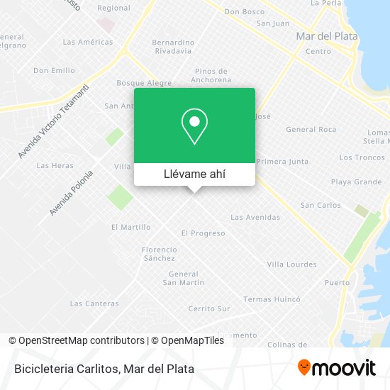 Mapa de Bicicleteria Carlitos