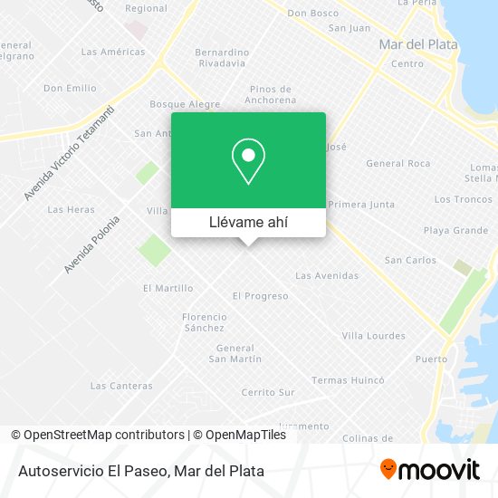 Mapa de Autoservicio El Paseo