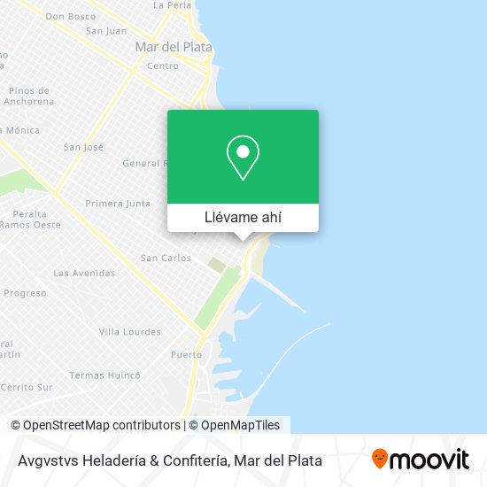 Mapa de Avgvstvs Heladería & Confitería