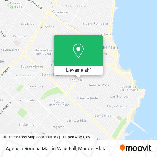 Mapa de Agencia Romina Martin Vans Full
