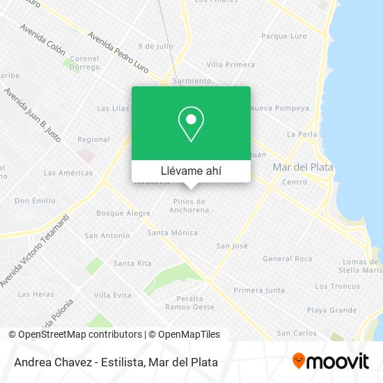 Mapa de Andrea Chavez - Estilista