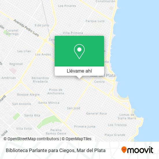 Mapa de Biblioteca Parlante para Ciegos