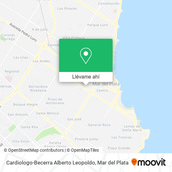 Mapa de Cardiologo-Becerra Alberto Leopoldo