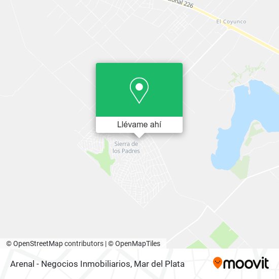 Mapa de Arenal - Negocios Inmobiliarios