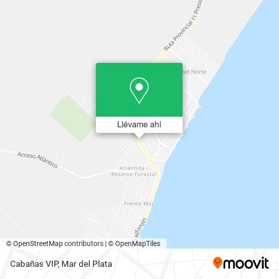 Mapa de Cabañas VIP