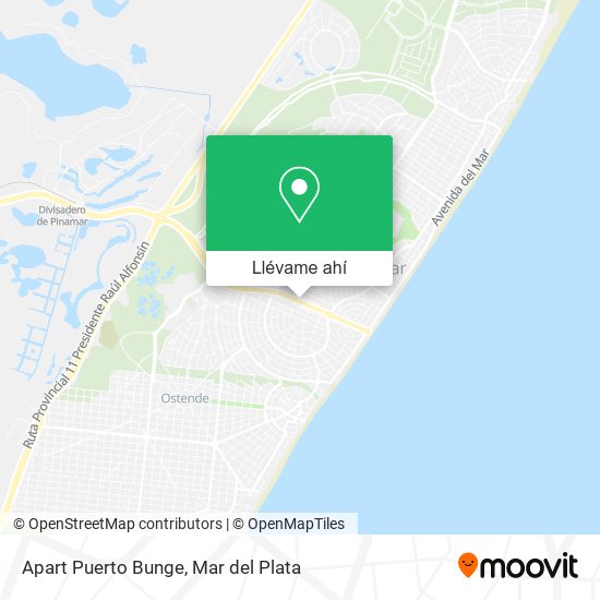 Mapa de Apart Puerto Bunge