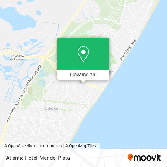 Mapa de Atlantic Hotel