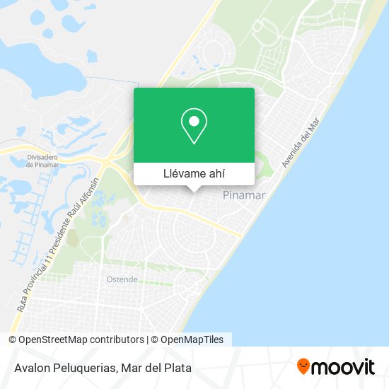 Mapa de Avalon Peluquerias