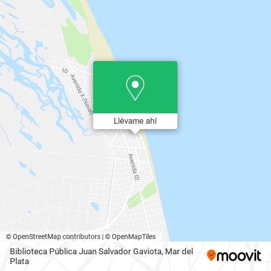 Mapa de Biblioteca Pública Juan Salvador Gaviota