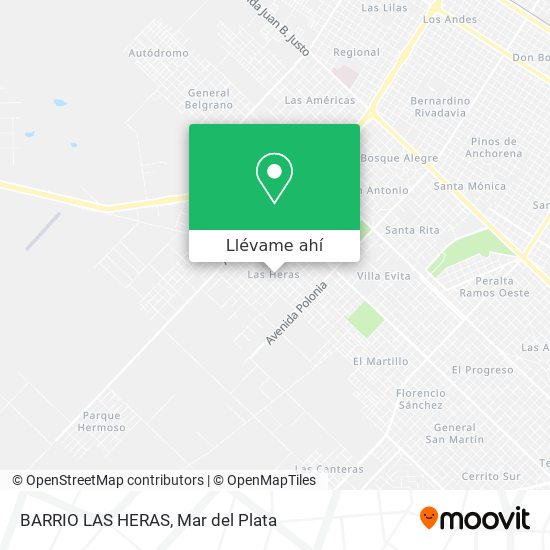 Mapa de BARRIO LAS HERAS
