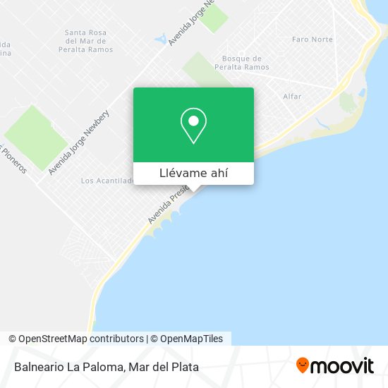 Mapa de Balneario La Paloma