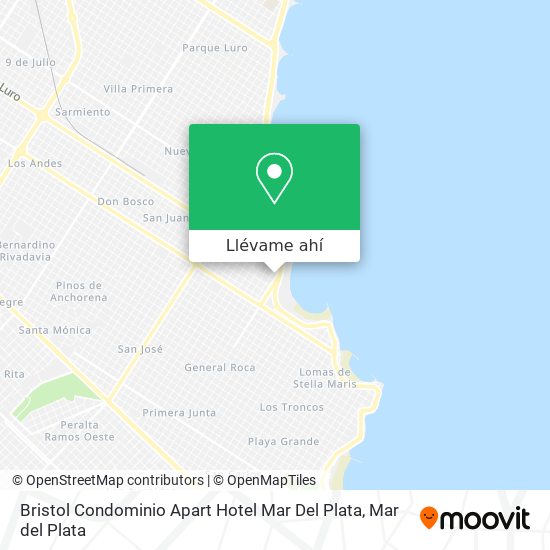 Mapa de Bristol Condominio Apart Hotel Mar Del Plata