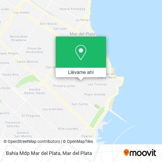 Mapa de Bahía Mdp Mar del Plata