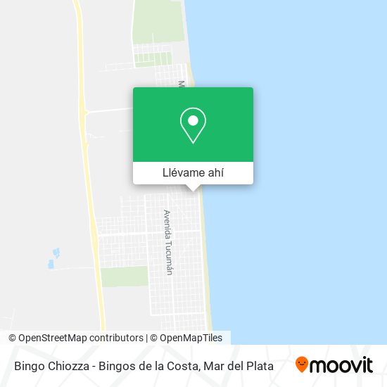 Mapa de Bingo Chiozza - Bingos de la Costa