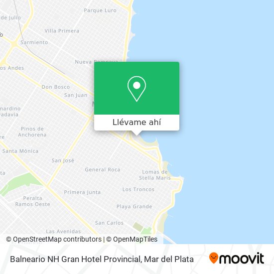 Mapa de Balneario NH Gran Hotel Provincial