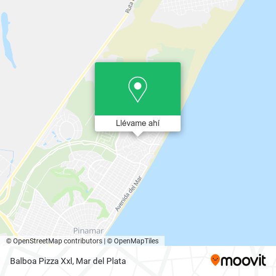 Mapa de Balboa Pizza Xxl