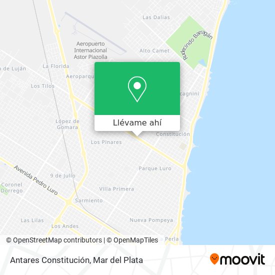 Mapa de Antares Constitución