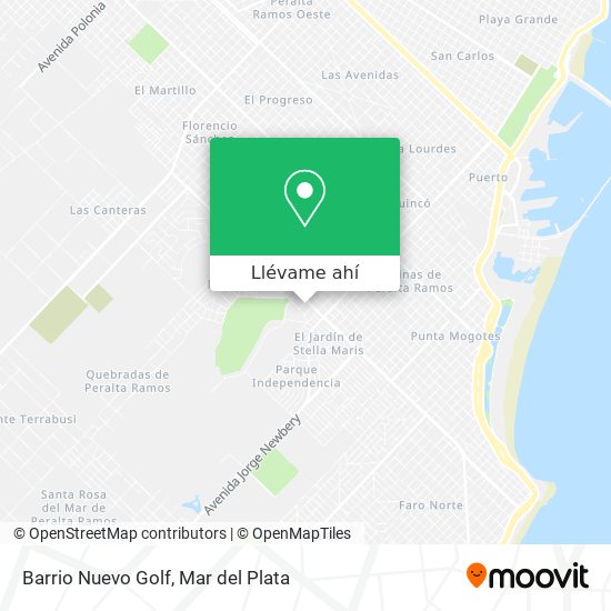 Mapa de Barrio Nuevo Golf