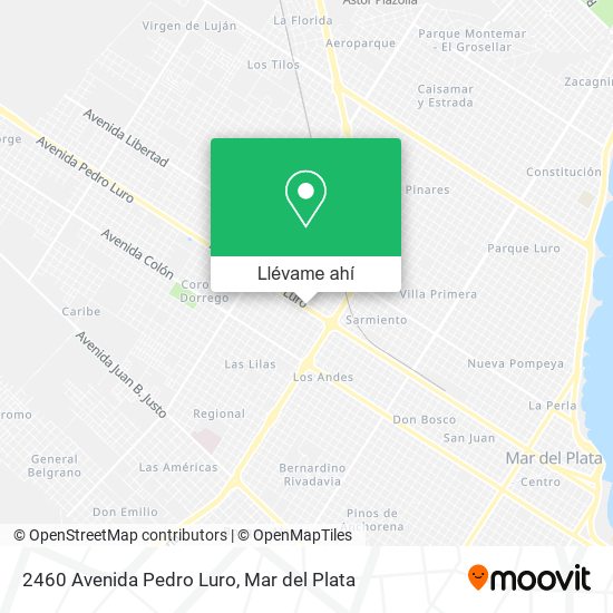 Mapa de 2460 Avenida Pedro Luro