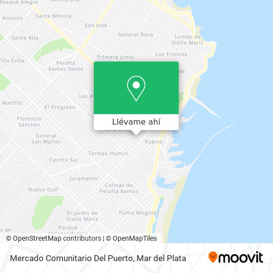 Mapa de Mercado Comunitario Del Puerto